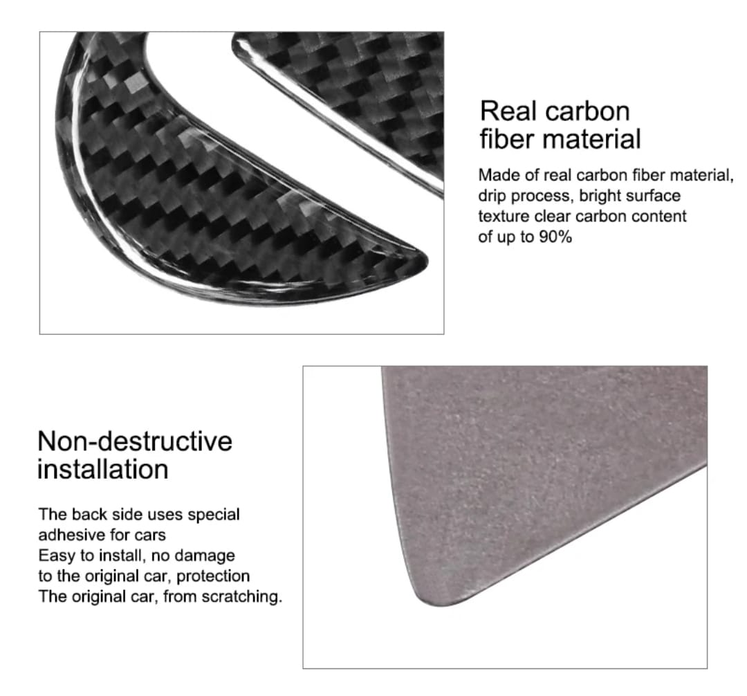 IS250/IS350/NX200/CT200/RX350/GS350/LS460/LX/RC350/ISF/RCF/GX Steering Wheel Logo Carbon Fibre Insert