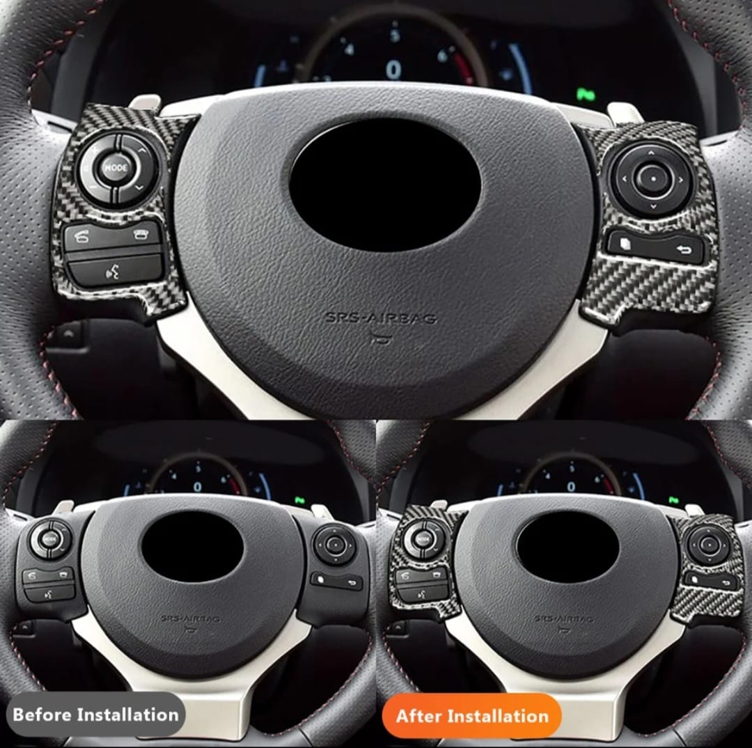 IS350/NX200/NX300/NX Steering Panel Carbon Fibre Insert