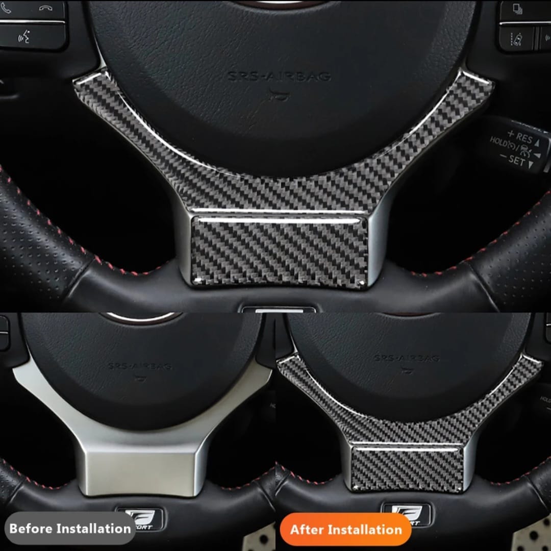 IS350/NX200/NX300/CT200 Steering Wheel Carbon Fibre Insert