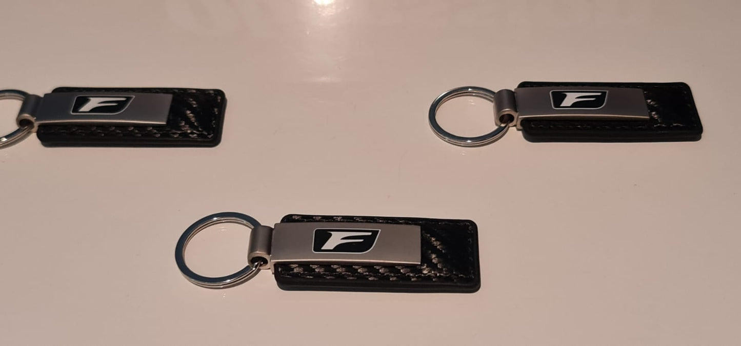 F Key Ring in Carbon Fibre and Aluminium