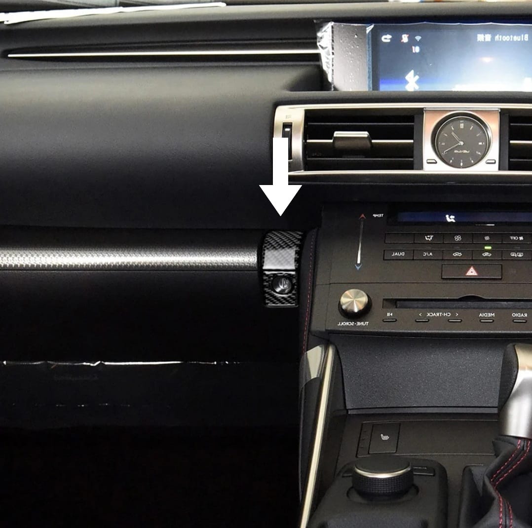 IS350 Cuddy Lid Button Carbon Fibre Insert