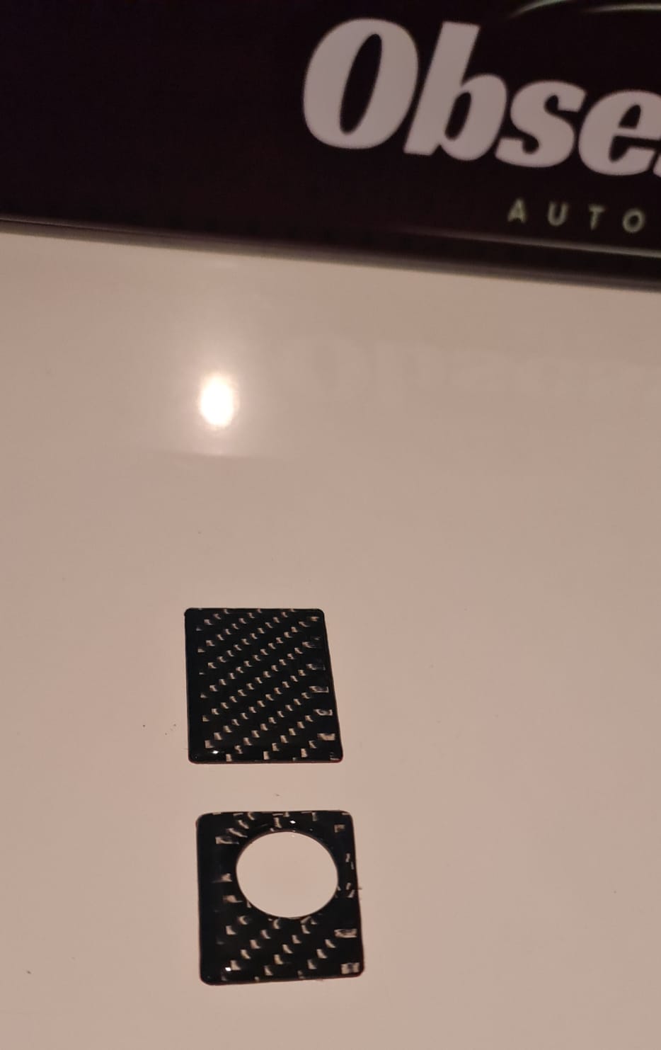 IS350 Cuddy Lid Button Carbon Fibre Insert