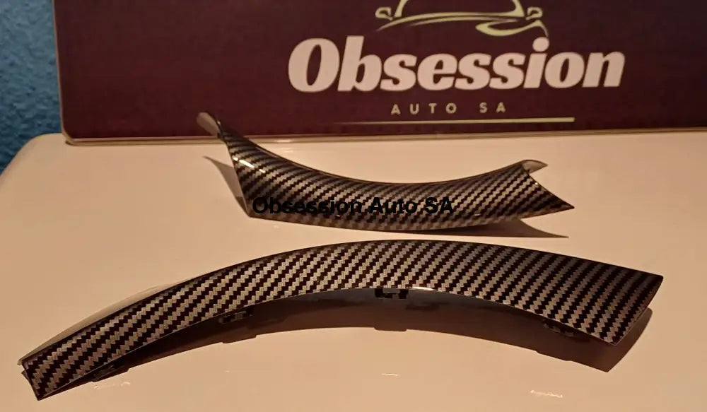 BM E90/E91/E92 Interior Door Handle Covers Carbon Fibre Set BMW