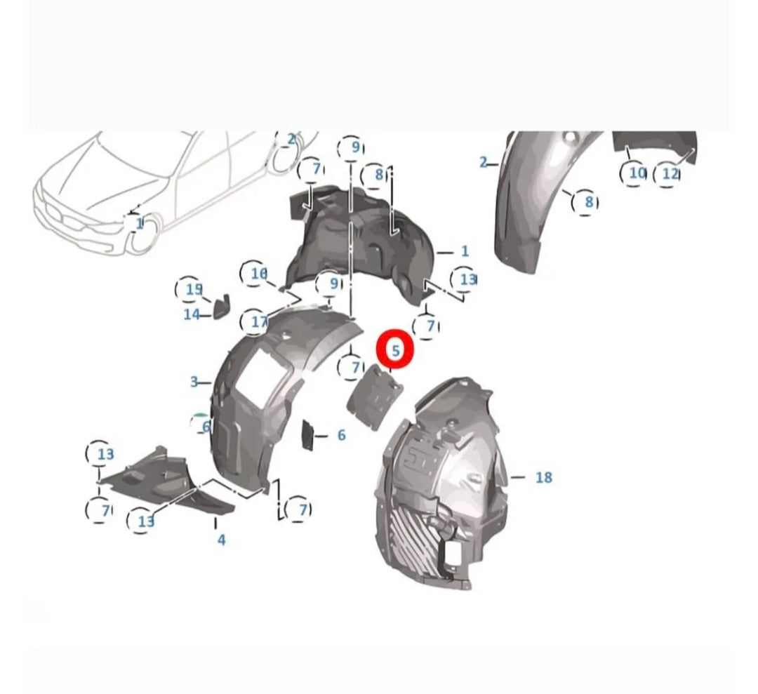 Fender Liner Bulb Covers