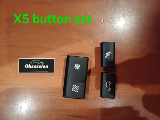 X5 X6 Button Set -Park Sensor,  Aircon fan speed & Boot  Release / Open button set