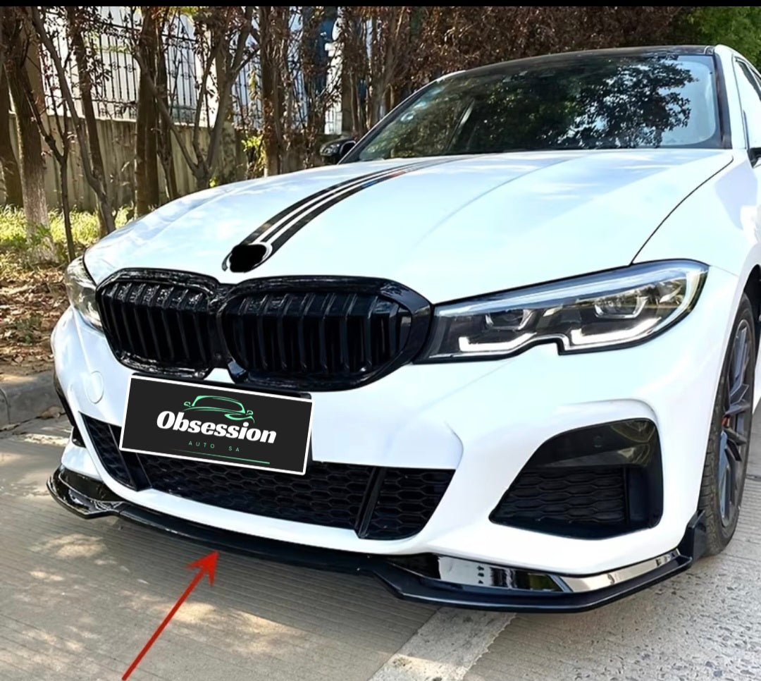 G20 Front Lip Spoiler Gloss Black - 3 Piece