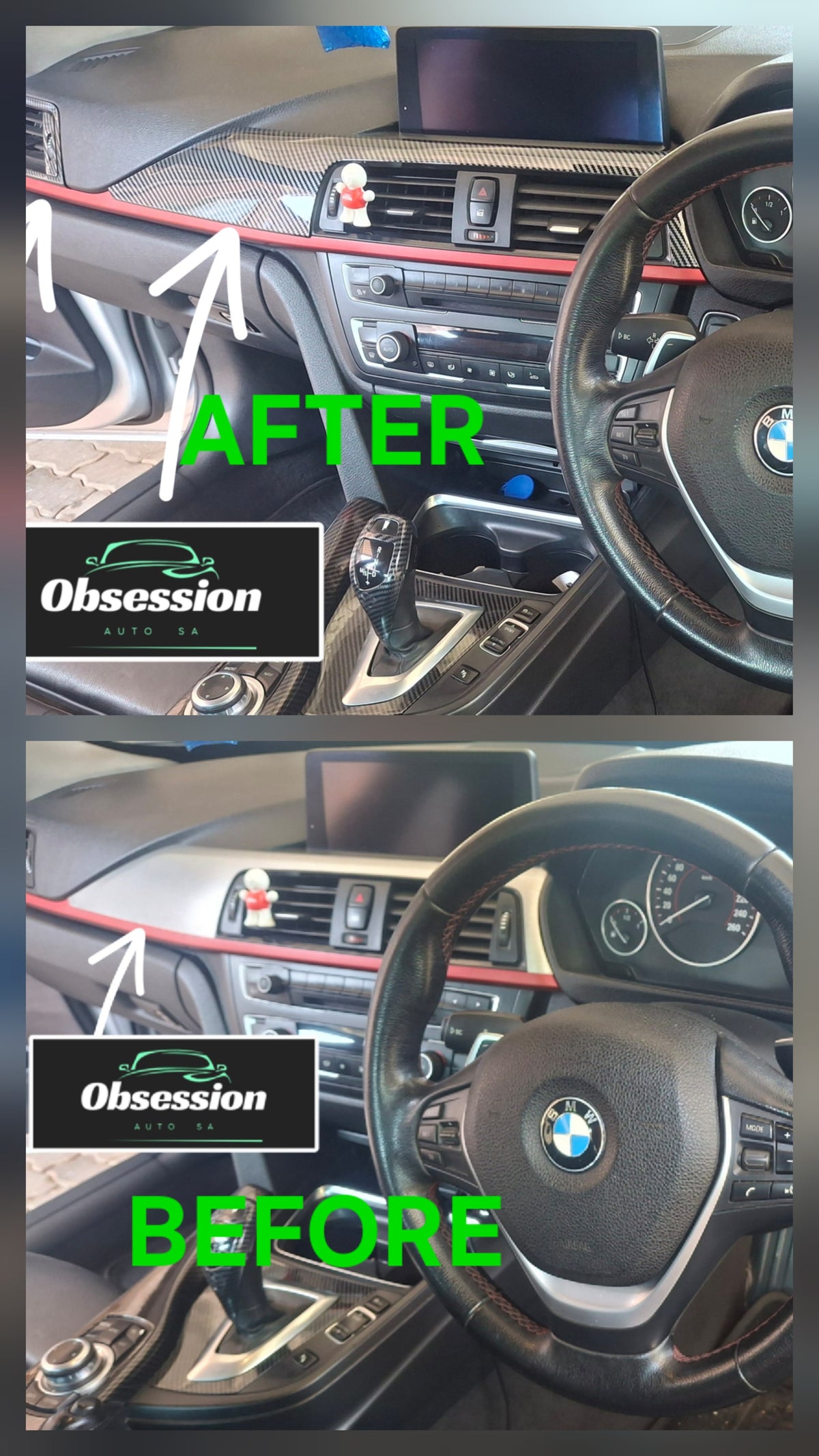 Dashboard Panel Trim Inserts for 3 and 4 Series F models