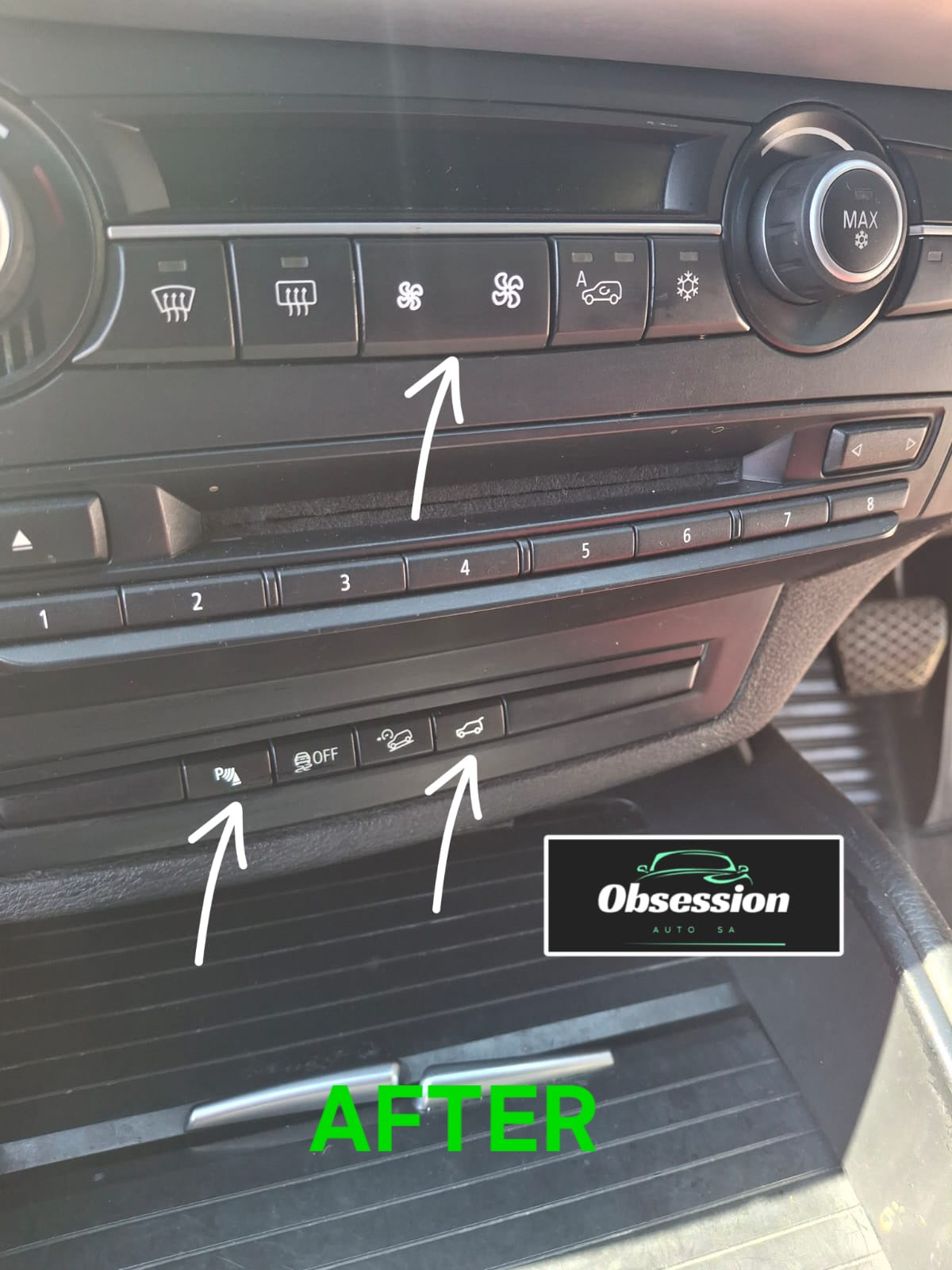 X5 X6 Button Set -Park Sensor,  Aircon fan speed & Boot  Release / Open button set